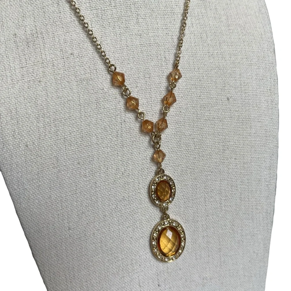 🍭5 for $20🍭 Avon Vintage Faux Gemstone Gold Tone Beaded Necklace CC - Picture 2 of 5